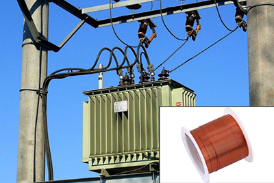 Copper-clad aluminum trandformer winding wire