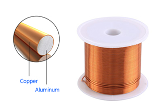  alambre esmaltado de aluminio revestido de cobre